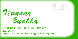 tivadar buella business card
